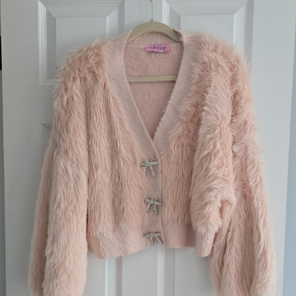 Alex Vinash Faux Fur Crop Jacket
